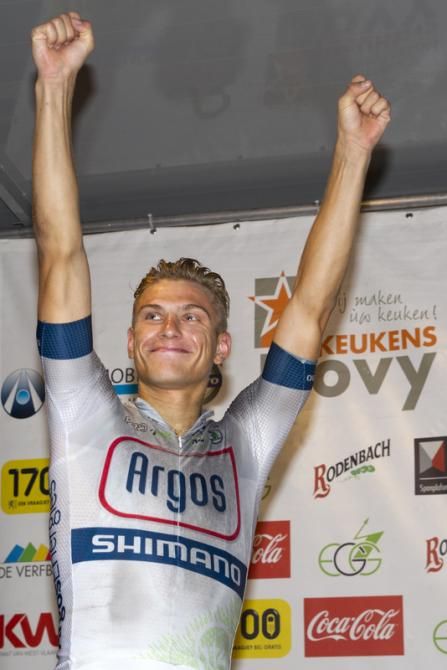 Marcel Kittel (Argos - Shimano) was all smiles on the podium