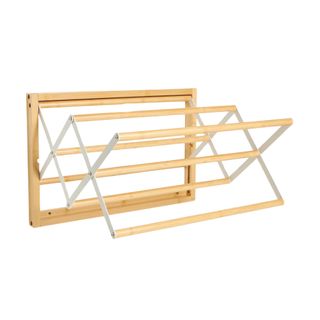 John Lewis Wall-Fixed Bamboo Airer