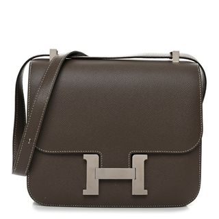 Hermes Epsom Horseshoe Constance 24 Etain Black