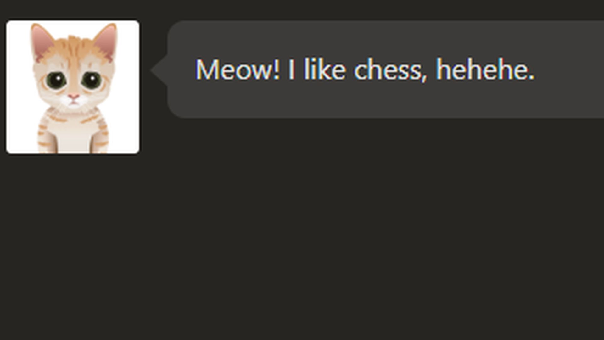 Open world chess with cats