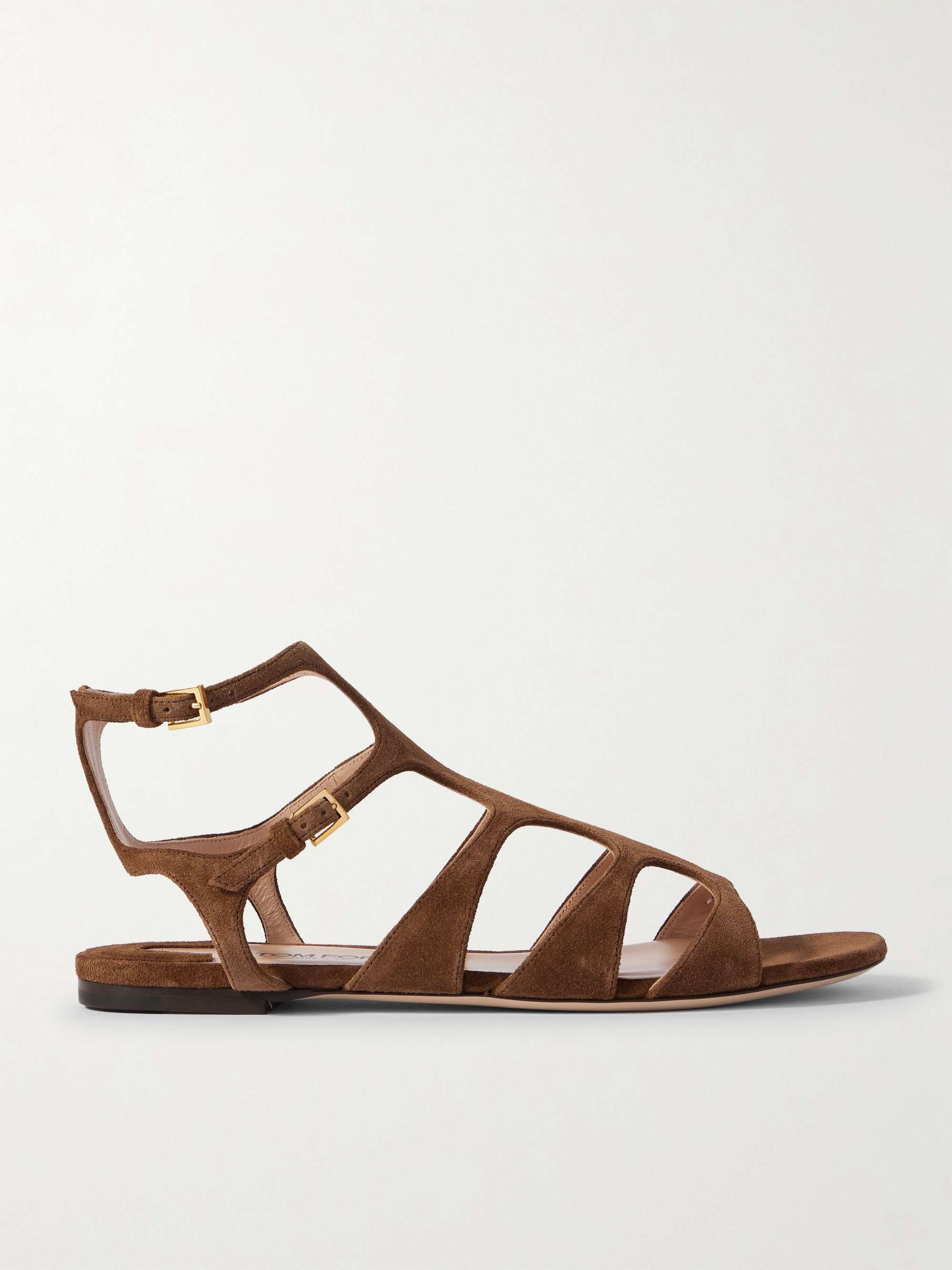 Paradise Cutout Suede Sandals