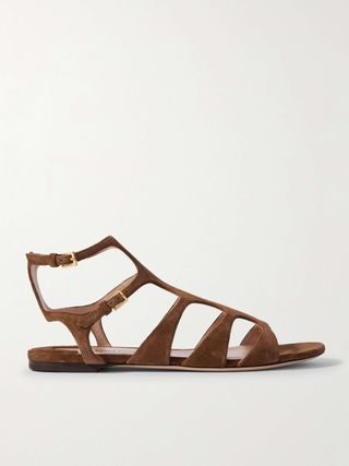 Paradise Cutout Suede Sandals