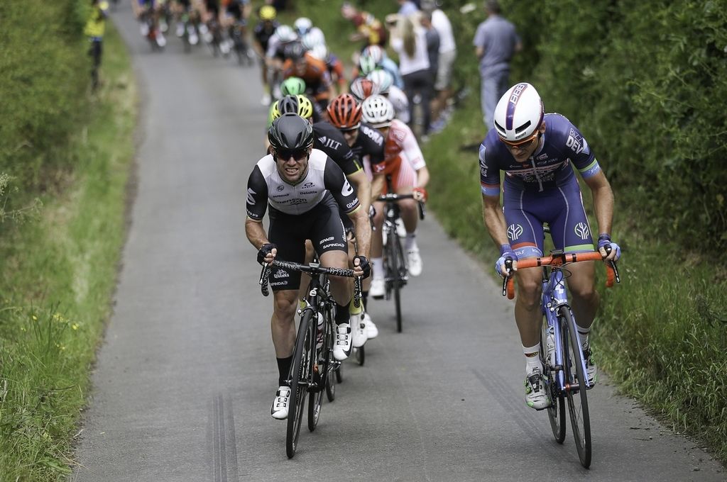 Mark Cavendish and Mark McNally (Wanty - Groupe Gobert)