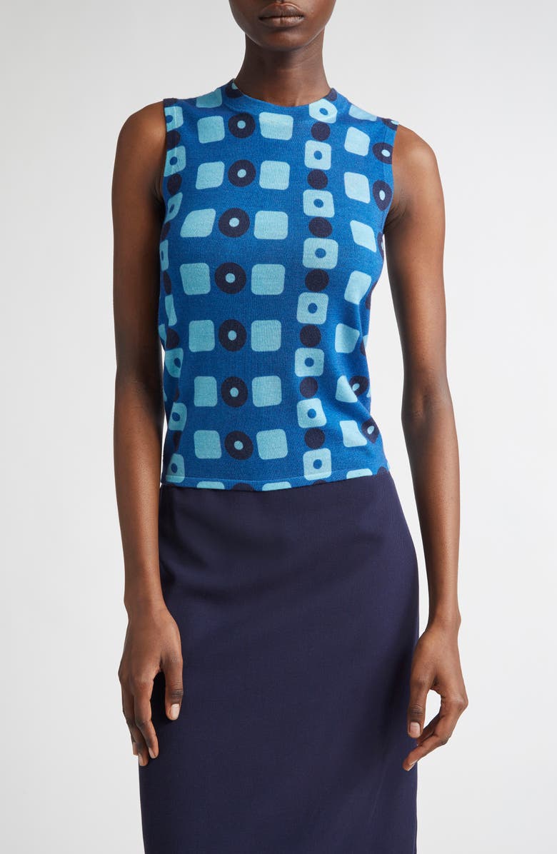 Geo Print Wool Shell