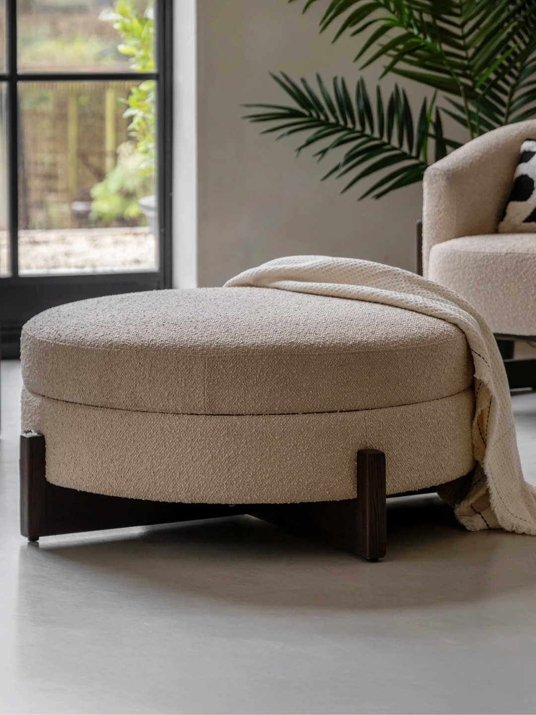 A sofa stool with storage from Gallery Direct