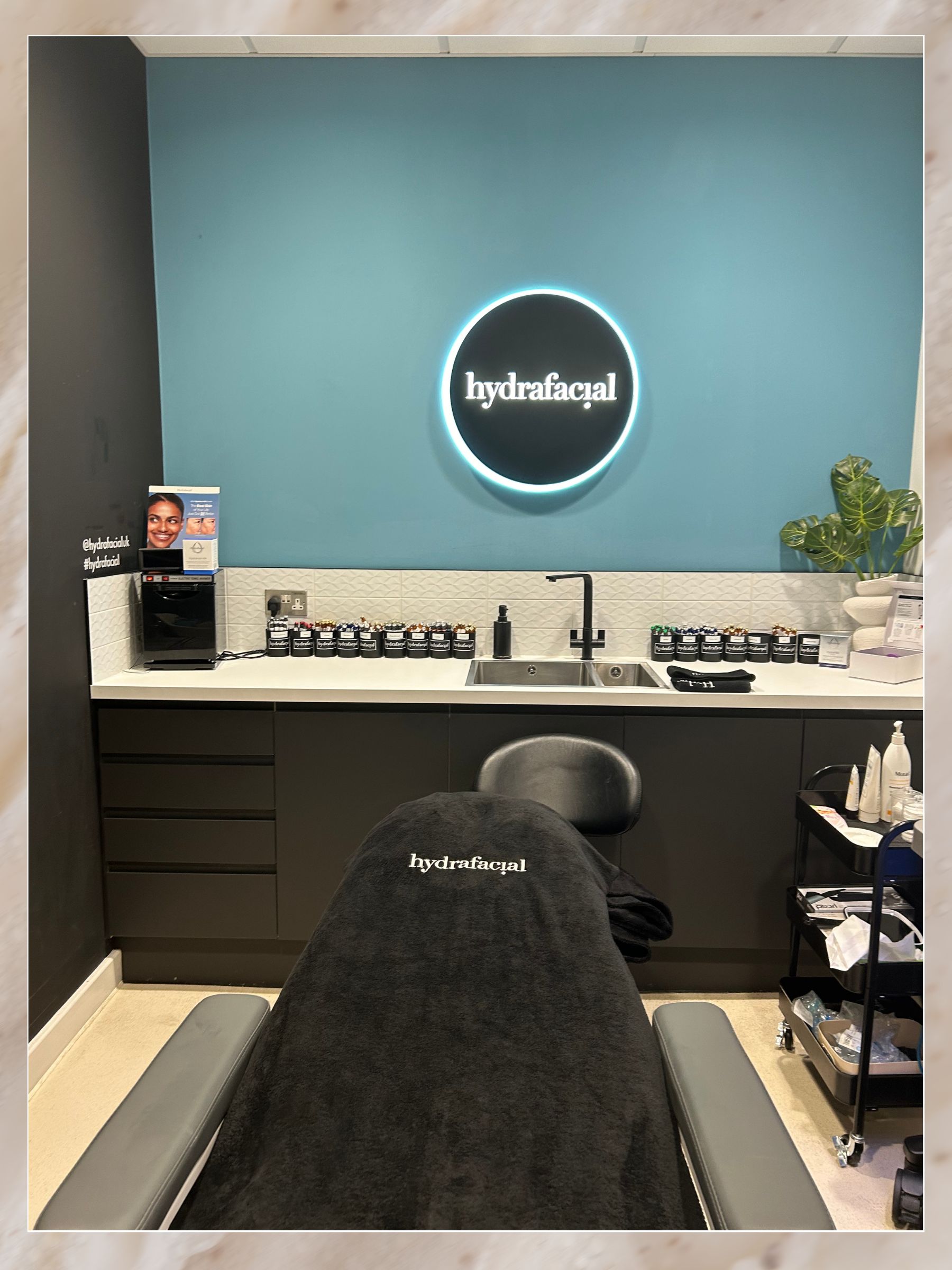 The Hydrafacial treatment room