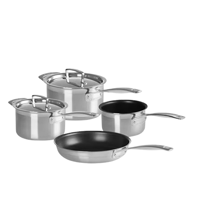 Le Creuset stainless steel cookware