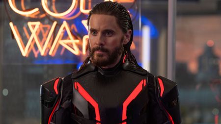 Ares (Jared Leto) stares ahead in Tron Ares.
