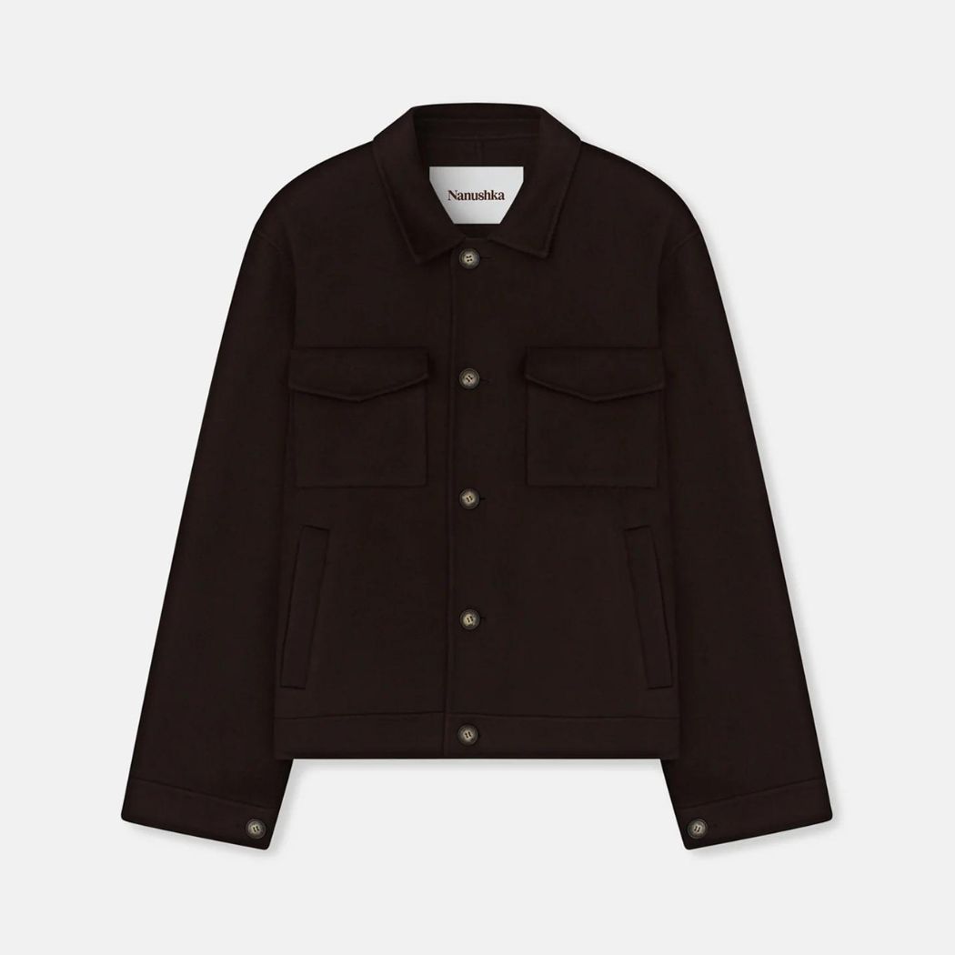 Nanushka Rhys Wool And Silk-Blend Jacket