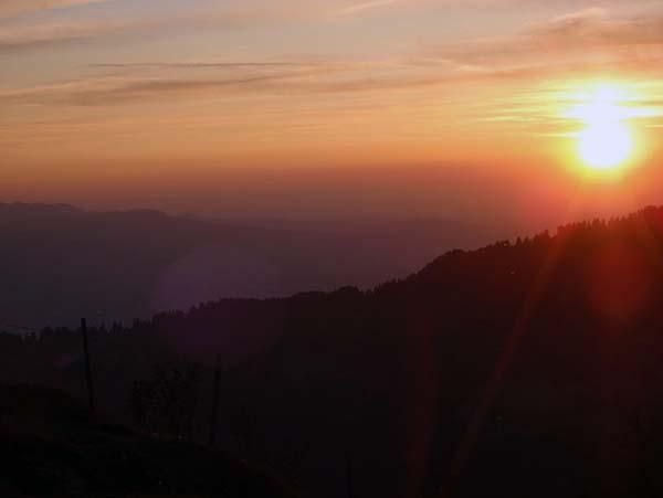 A sunset at home