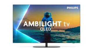 The Philips OLED810 TV on a white background