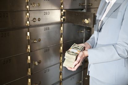 1. Keeping cash in a safe deposit box