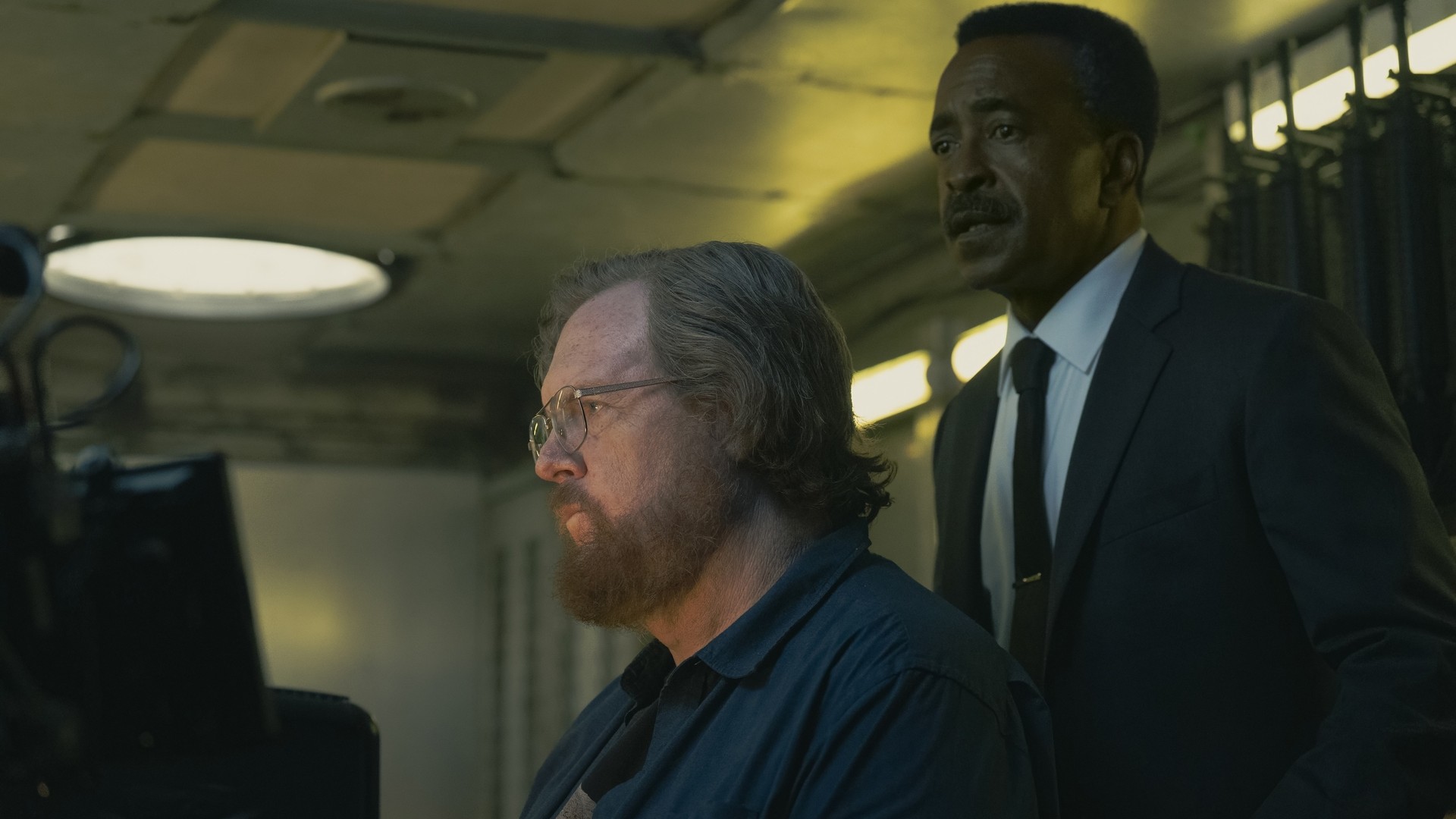 (L-R) Steve Agee and Tim Meadows in &quot;Peacemaker&quot; season 2