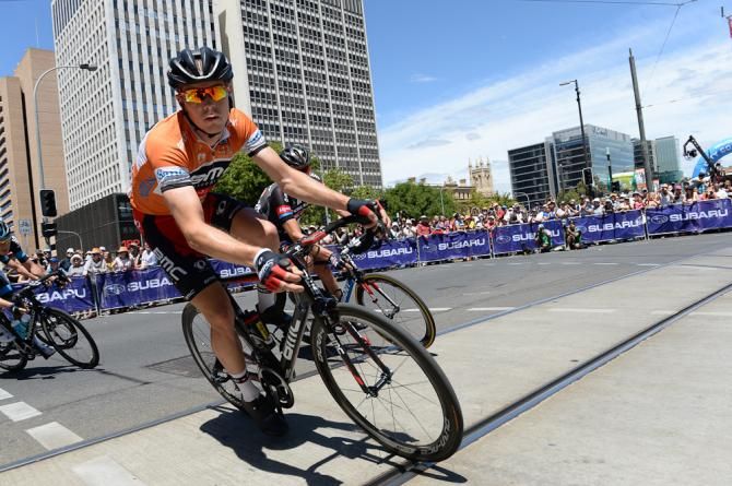 Rohan Dennis sails into a corner
