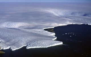 The enormous canyon was detected beneath the East Antarctica. Shown here, Wilkes Land, part of the East Antarctic Ice Sheet, flowing into the ocean.
