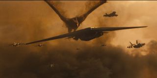 The Argo being chased by Rodan in Godzilla: King of the Monster's