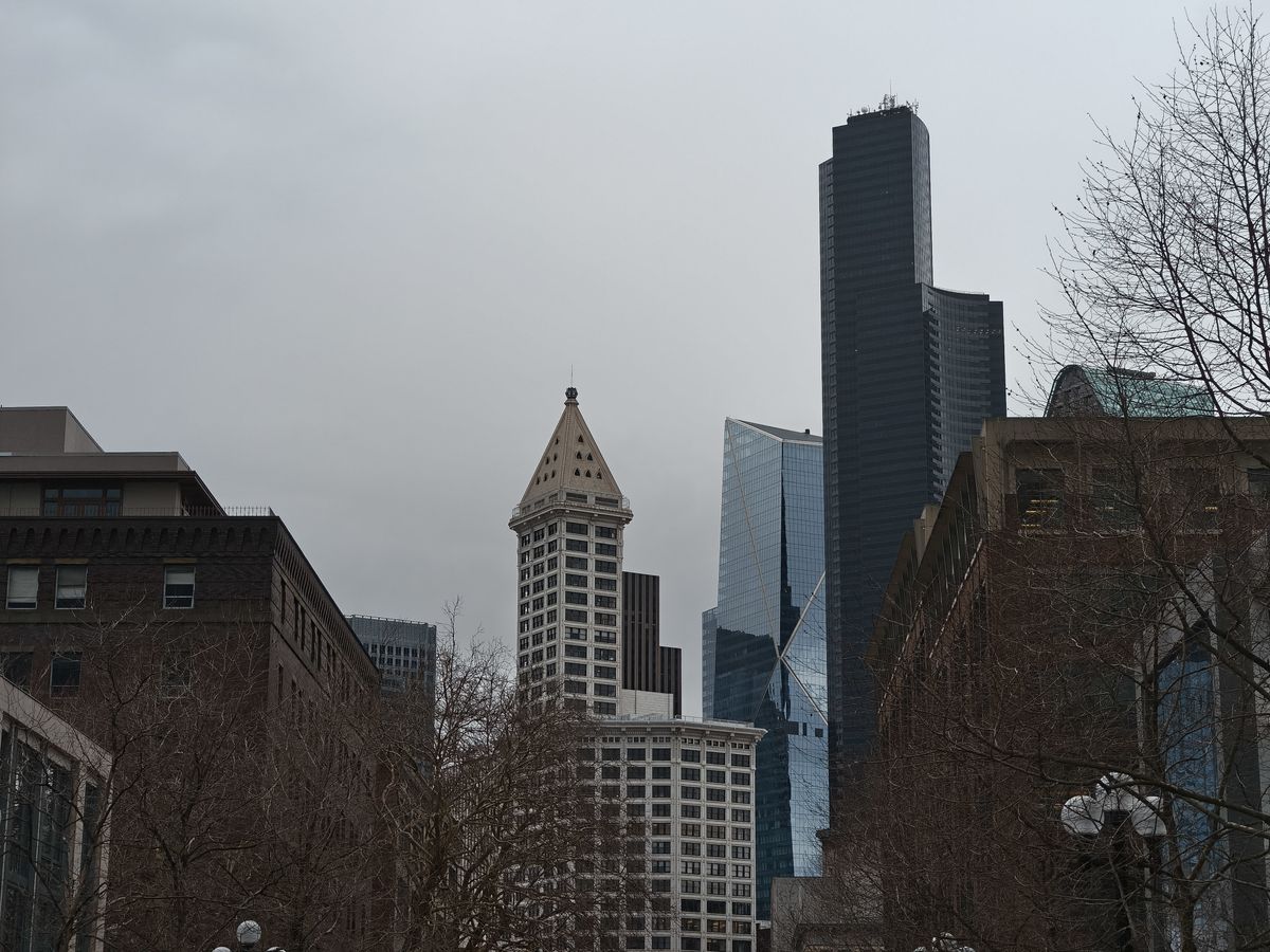 Several skyscrapers
