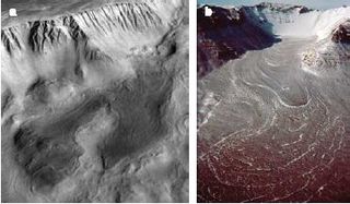 New Signs of Recent Glaciers, Volcanoes and Flowing Water on Mars