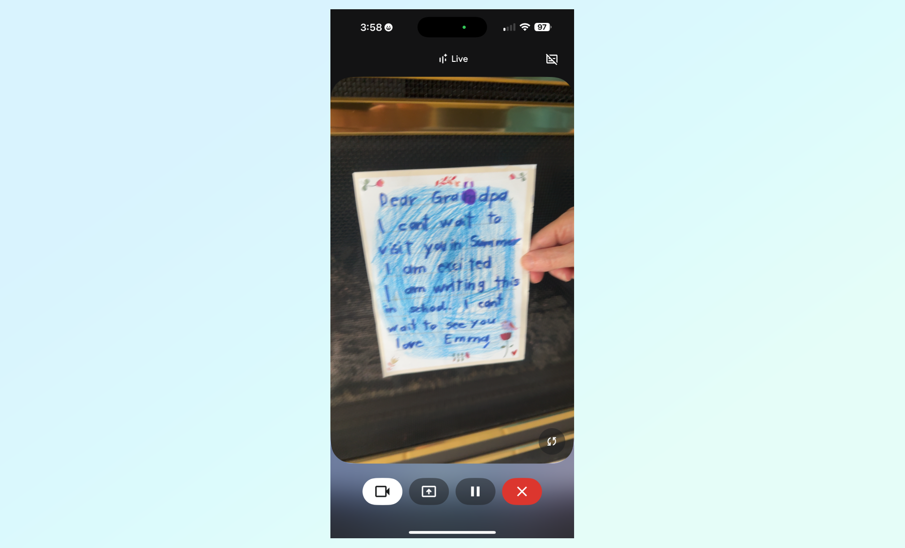 Gemini Live screenshot