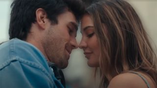KJ Apa and Madelyn Cline touch noses as Jack and Heather In The Map That Leads To You
