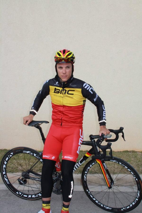 Philippe Gilbert (BMC) in the Belgian champion's colours.