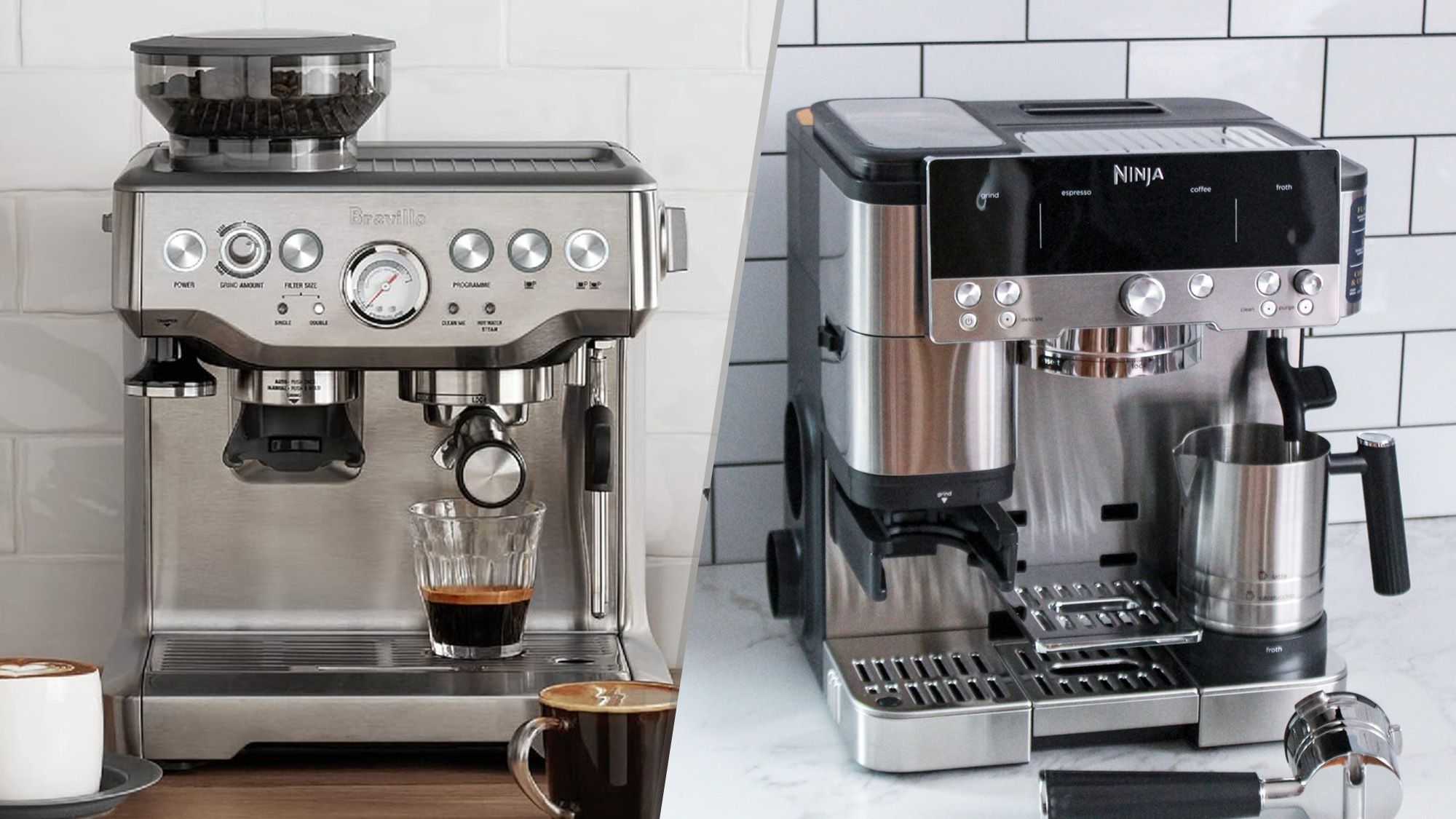 Ninja Luxe Café vs Breville Barista Express: which espresso