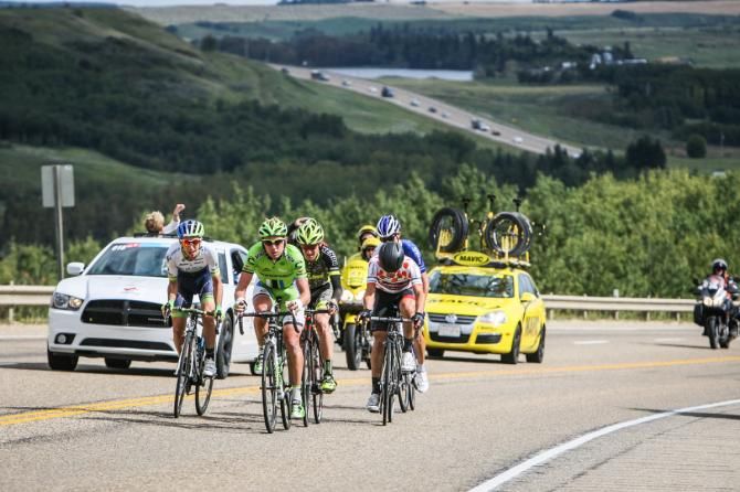 The break makes its way to the top of the KOM