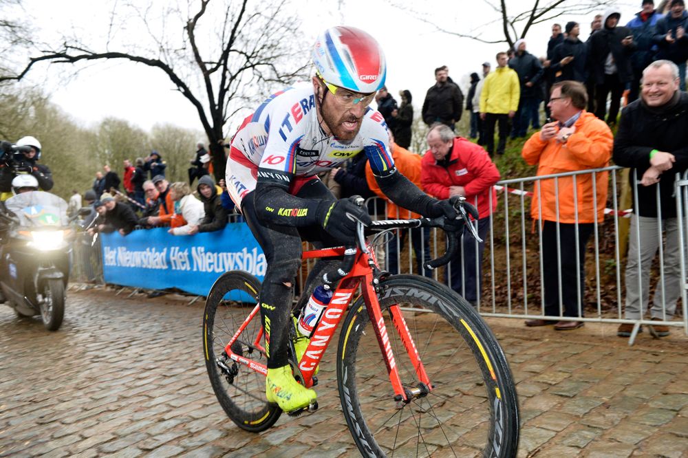 Luca Paolini (Katusha) wins Gent-Wevelgem