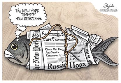 Political Cartoon U.S. New York Times Botched Brett Kavanaugh essay