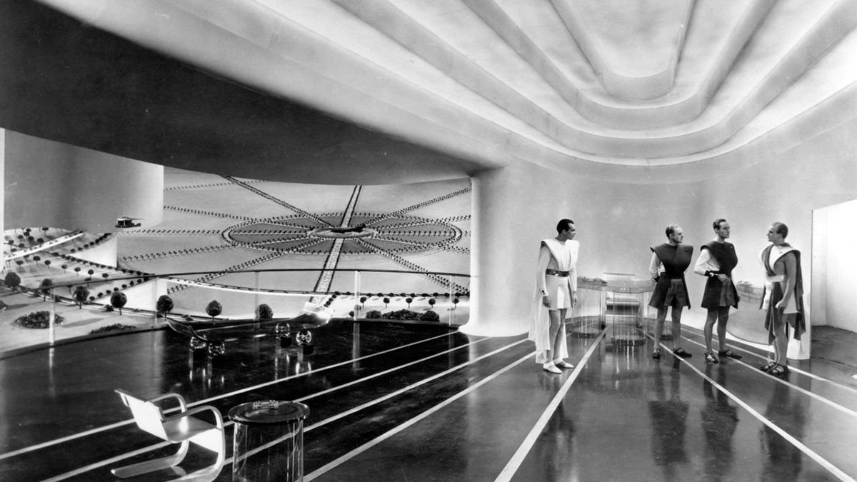The 1936 movie Things to Come, based on the H.G. Wells story