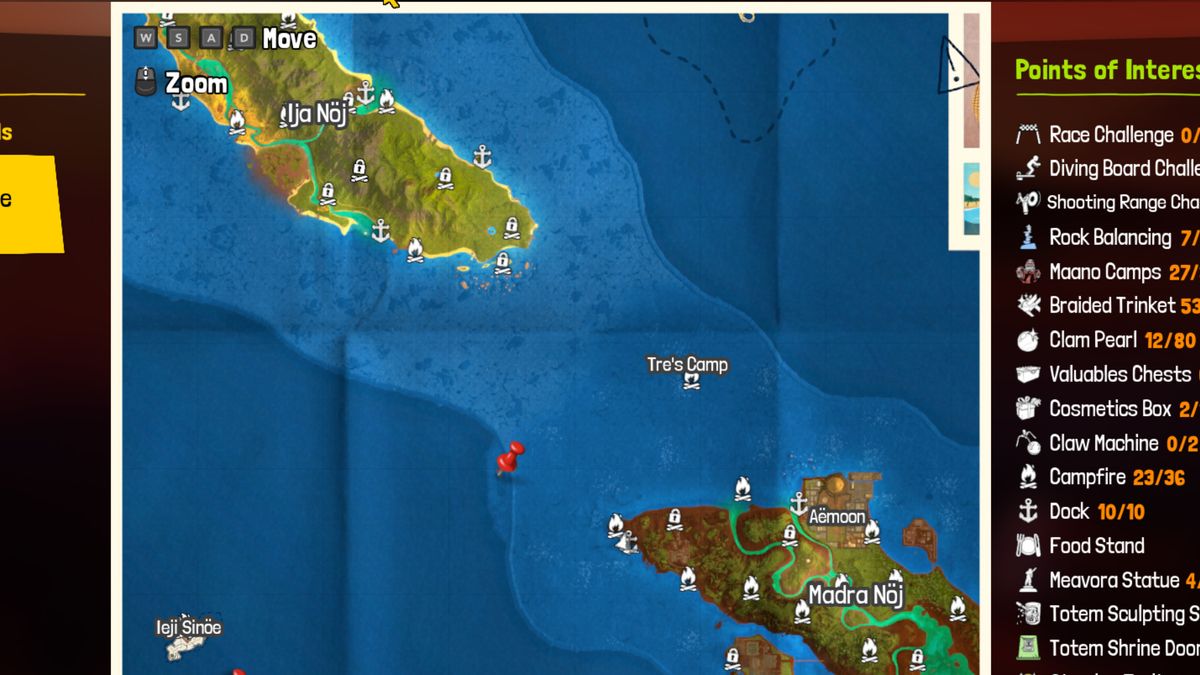 Tchia treasure map
