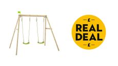 TP Forest Wooden Double Swing Set