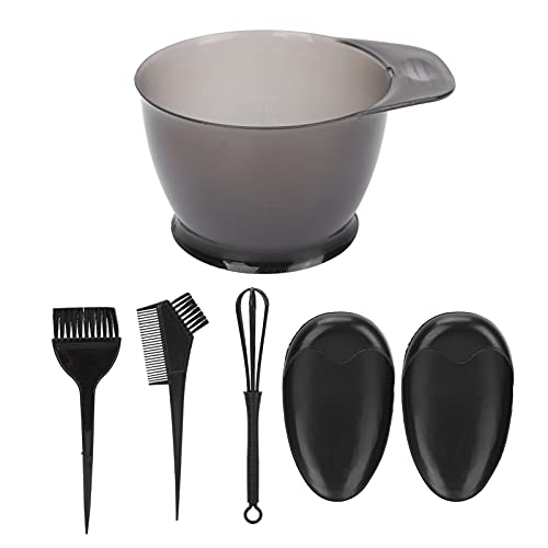 5 Pcs Professional Salon Hair Coloring Kit - Hair Dye Brush, Bowl amp;amp; Comb Set for Perfect At-Home Hair Dyeing - Durable amp;amp; Easy to Clean Hair Dyeing Tools