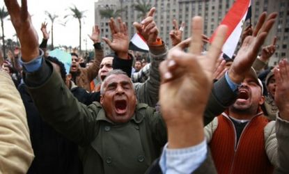 The hope evident in the Egyptian protests rivals that of the fall of communism from 20 years ago, says one writer. 
