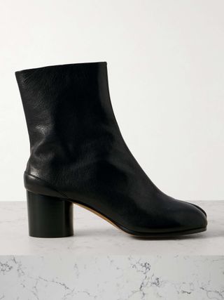 Tabi Split-Toe Leather Ankle Boots