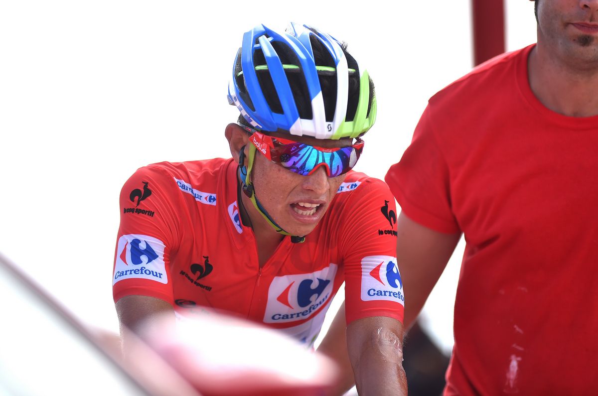 Esteban Chaves after losing red on stage 9