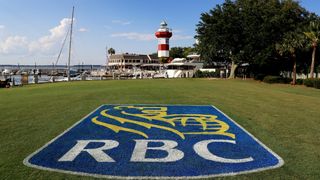 The 18th hole at Harbour Town, with the lighthouse in the background