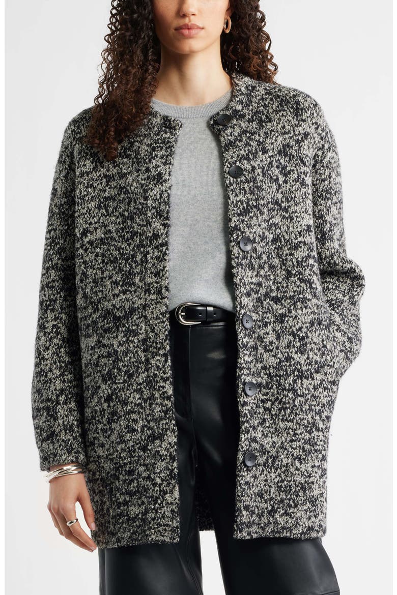 Marled Boucl&amp;eacute; Sweater Coat