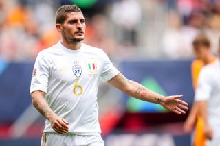 Marco Verratti in action for Italy against the Netherlands in the UEFA Nations League in June 2023.