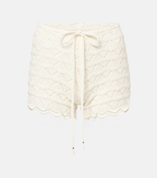 Mina Crochet Cotton-Blend Shorts