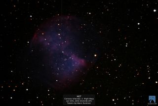 M27 by Slooh Space Camera
