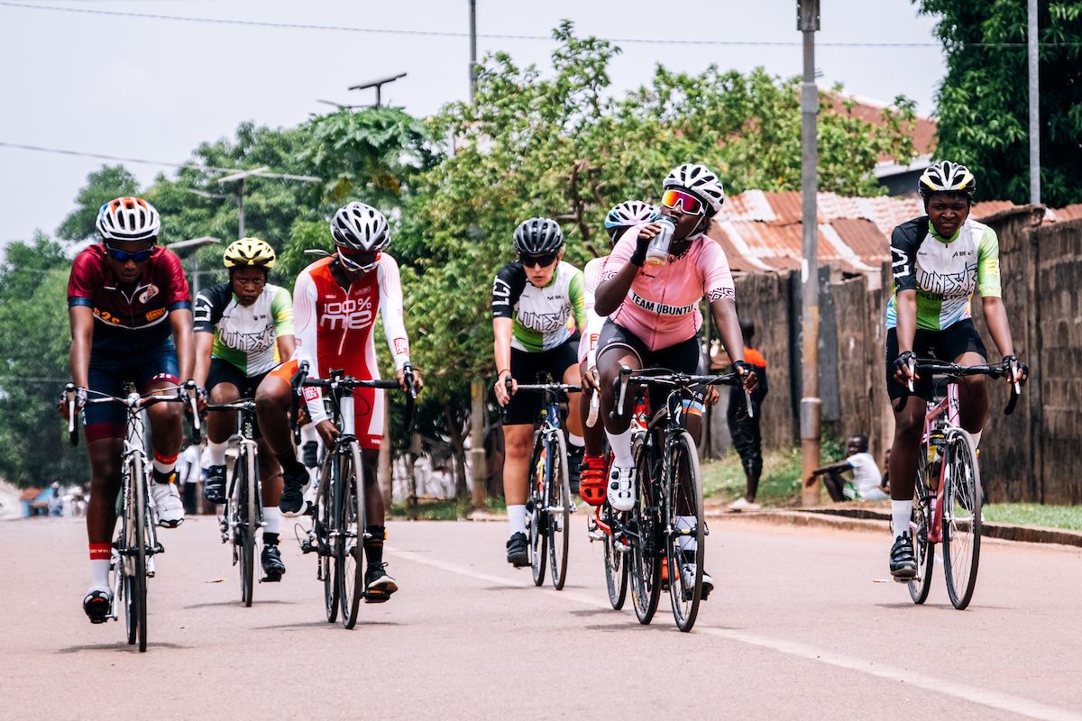 Picture by Oskar ScarsbrookSWpixcom 2630042023 Cycling SIS Science in Sport Tour de Lunsar 2023 Sierra Leone Africa