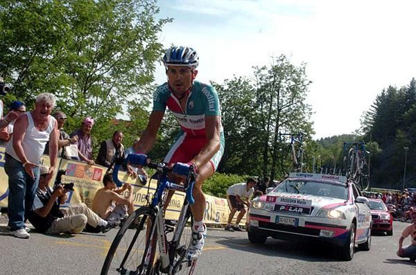 Marzio Bruseghin (Lampre-Fondital) on his winning ride.