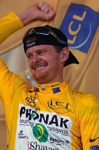 Floyd Landis (Phonak) is a happy man