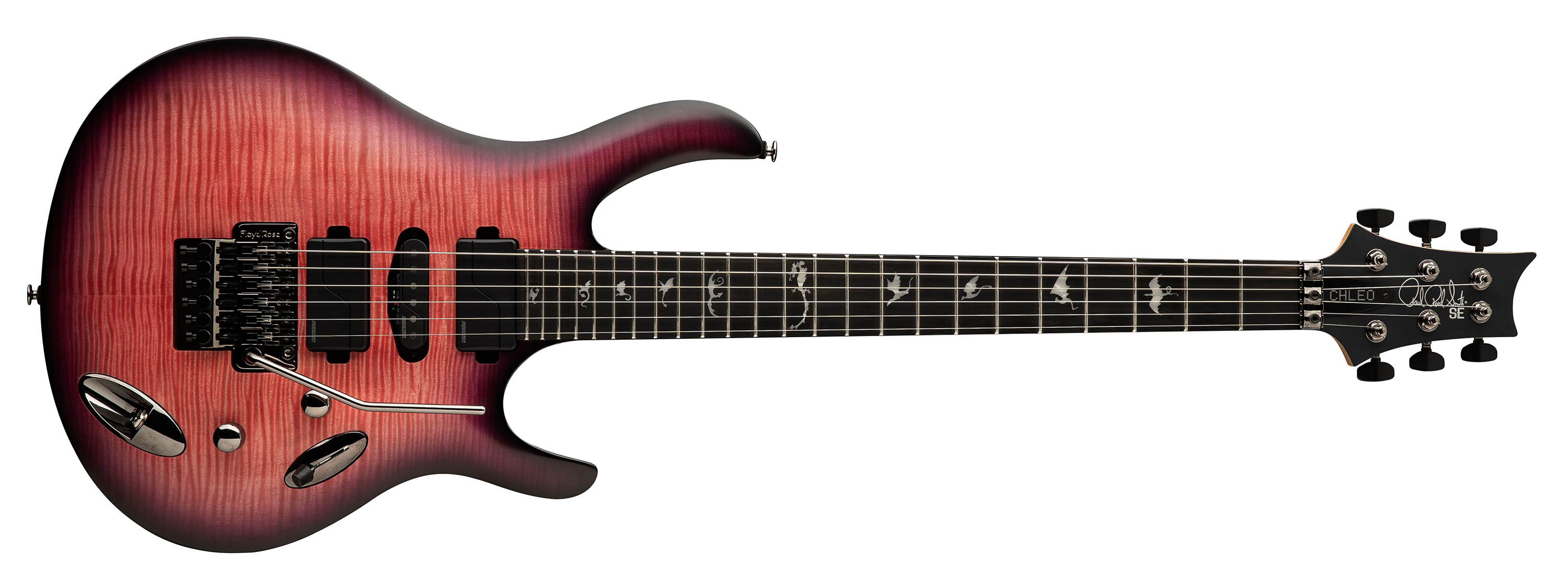 The shred-ready PRS Herman Li SE Chleo has been unveiled in Orchird Dusk, Mantis Glow and Charcoal Purple Burst.
