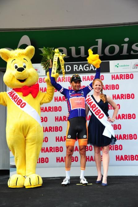 Robert Vrecer (Euskaltel-Euskadi) leads the sprint classification