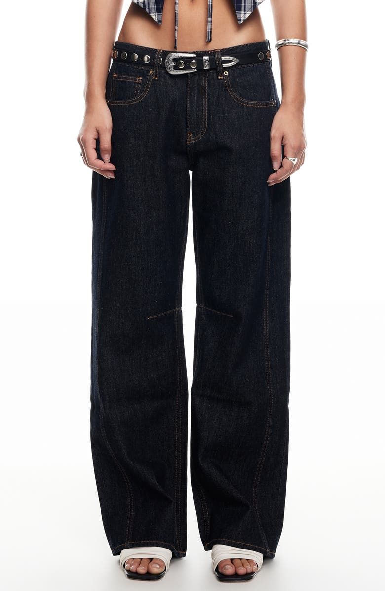 Renacida Low Rise Wide Leg Jeans