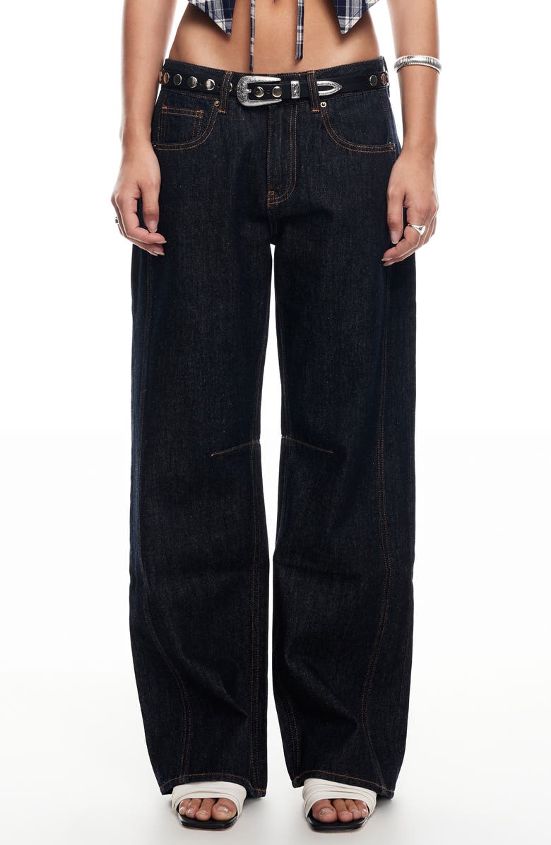Renacida Low Rise Wide Leg Jeans