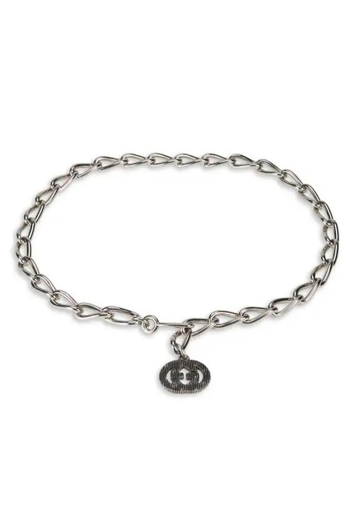Gucci GG Logo Chain Metal Belt