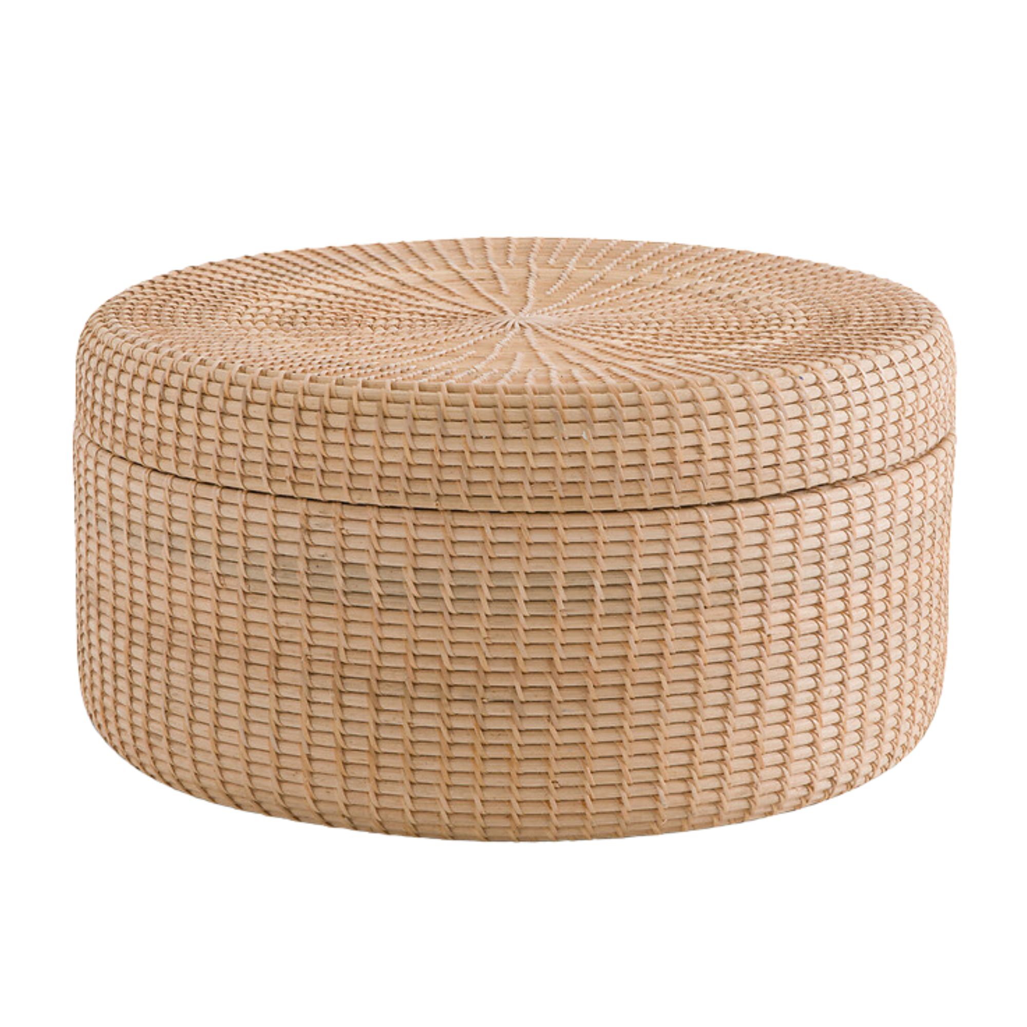 AM.PM, Ys&amp;eacute;e Diameter Round Rattan Storage Box